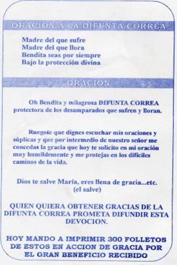 Oracin a la difunta